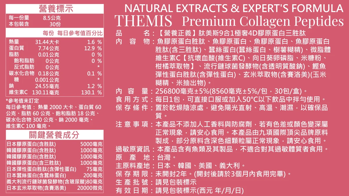 THEMIS 肽美斯 嘖嘖募資主圖