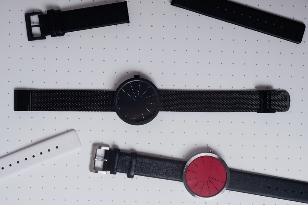 Order comes in a white red or black watchface