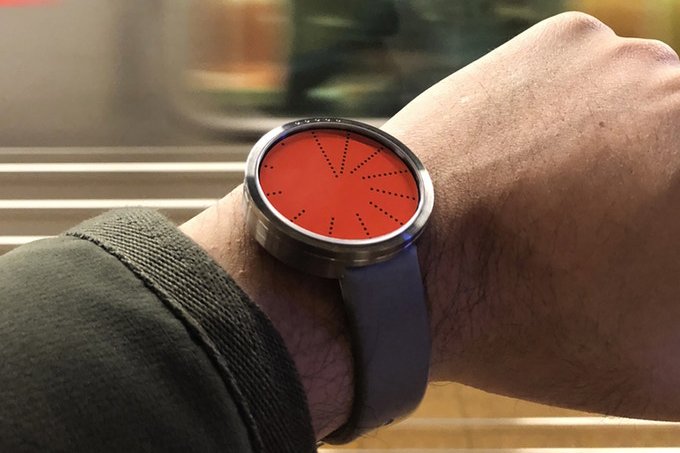 Order comes in a white red or black watchface